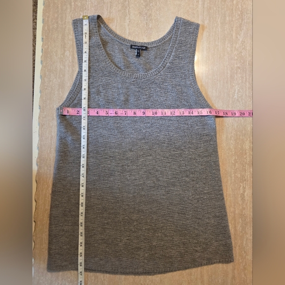 EILEEN FISHER Gray 100% Alpaca Open Front Cardigan Set Sz M EUC - Picture 16 of 16